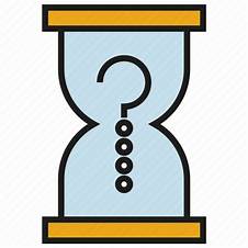 Hour glass with question mark1